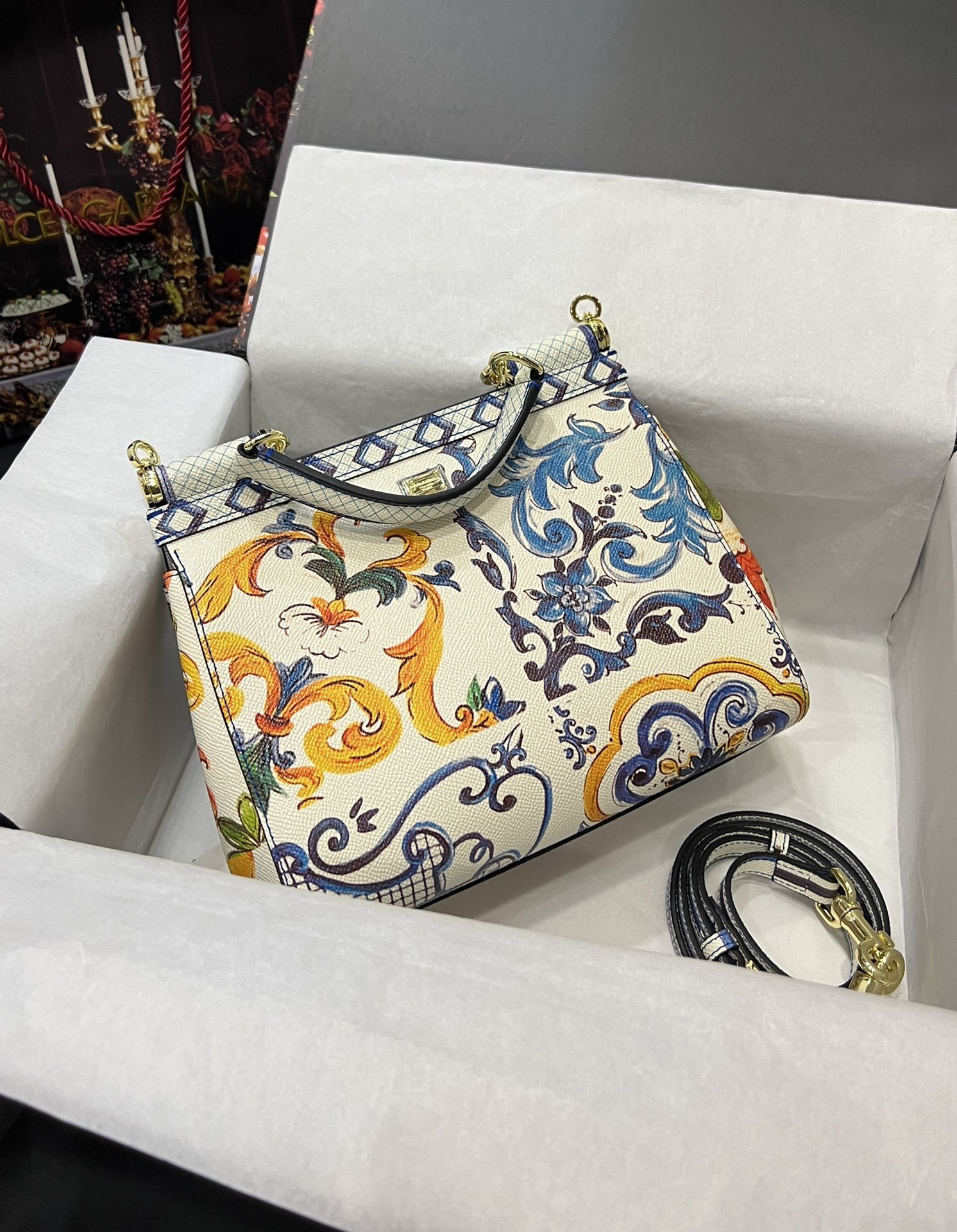 Dolce & Gabbana 25 Sicily Bag in Color Printing - Image 2