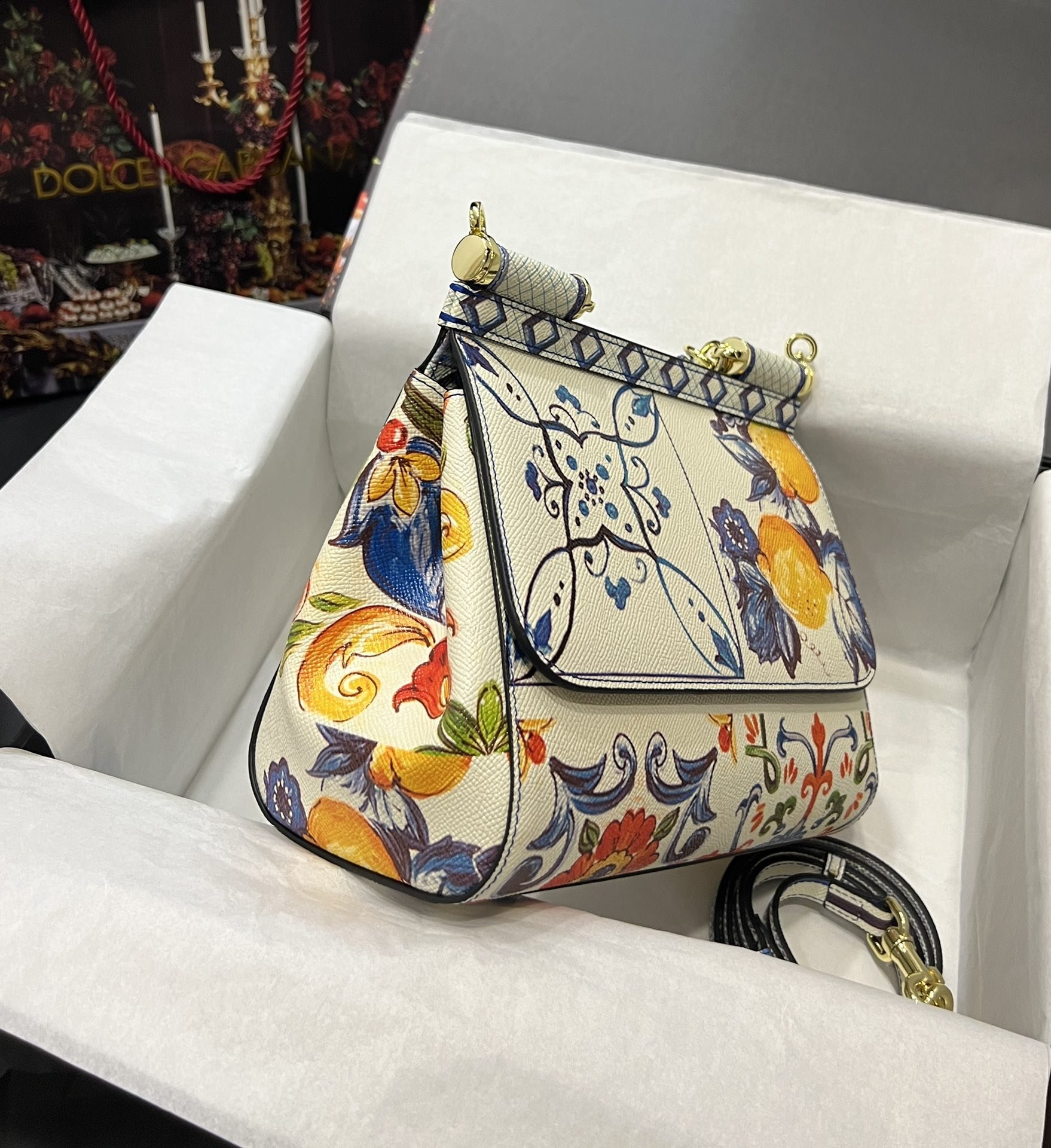 Dolce & Gabbana 25 Sicily Bag in Color Printing - Image 8