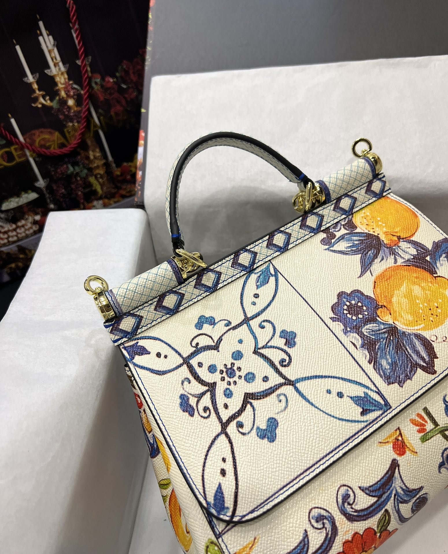 Dolce & Gabbana 25 Sicily Bag in Color Printing - Image 3