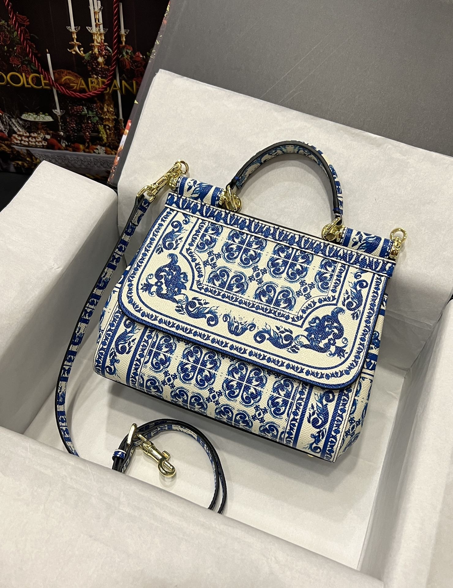 Dolce & Gabbana 25 Sicily Bag in Color Printing - Image 9