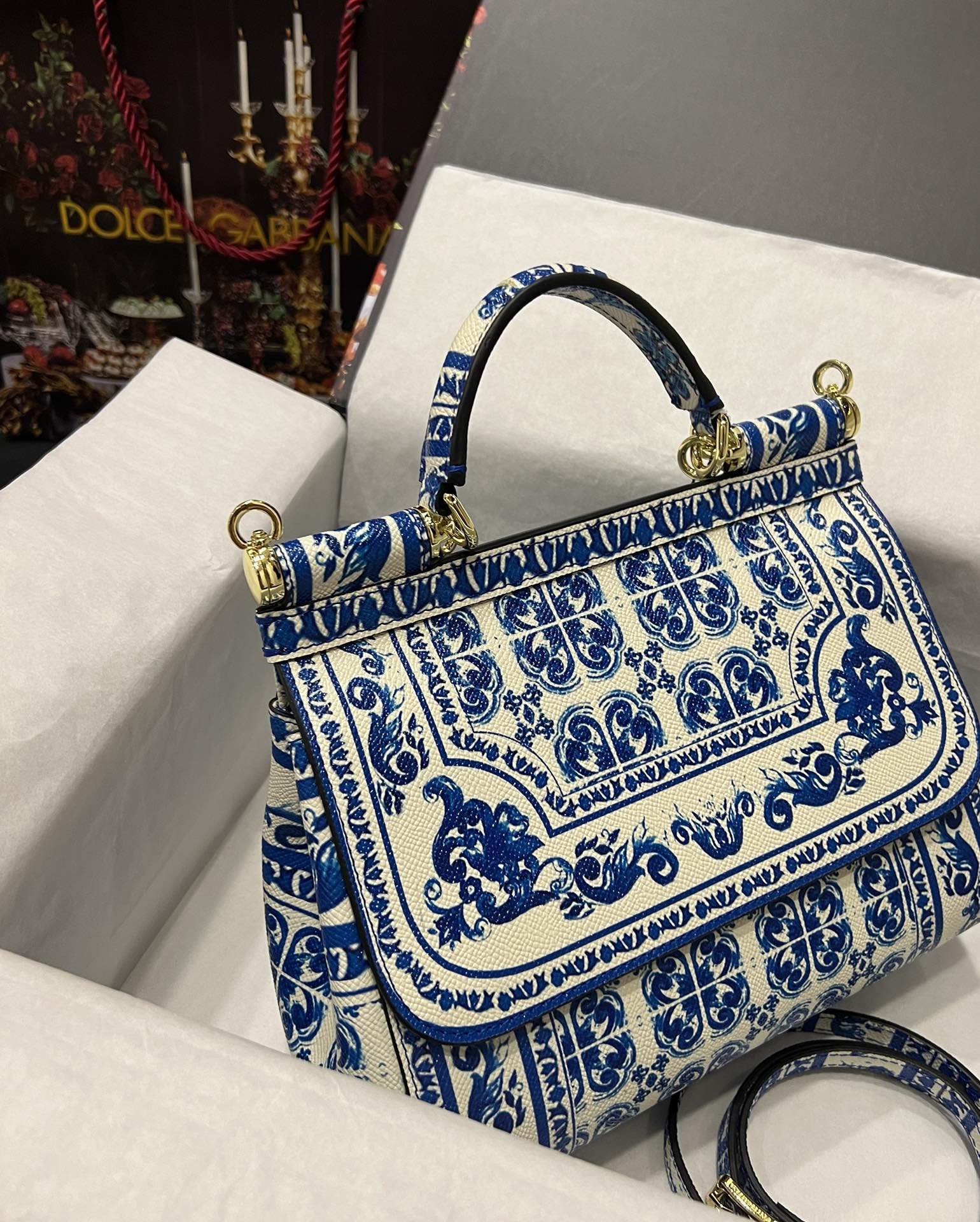 Dolce & Gabbana 25 Sicily Bag in Color Printing - Image 8