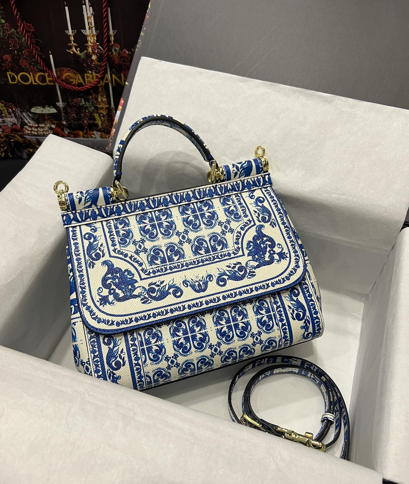 Dolce & Gabbana 25 Sicily Bag in Color Printing