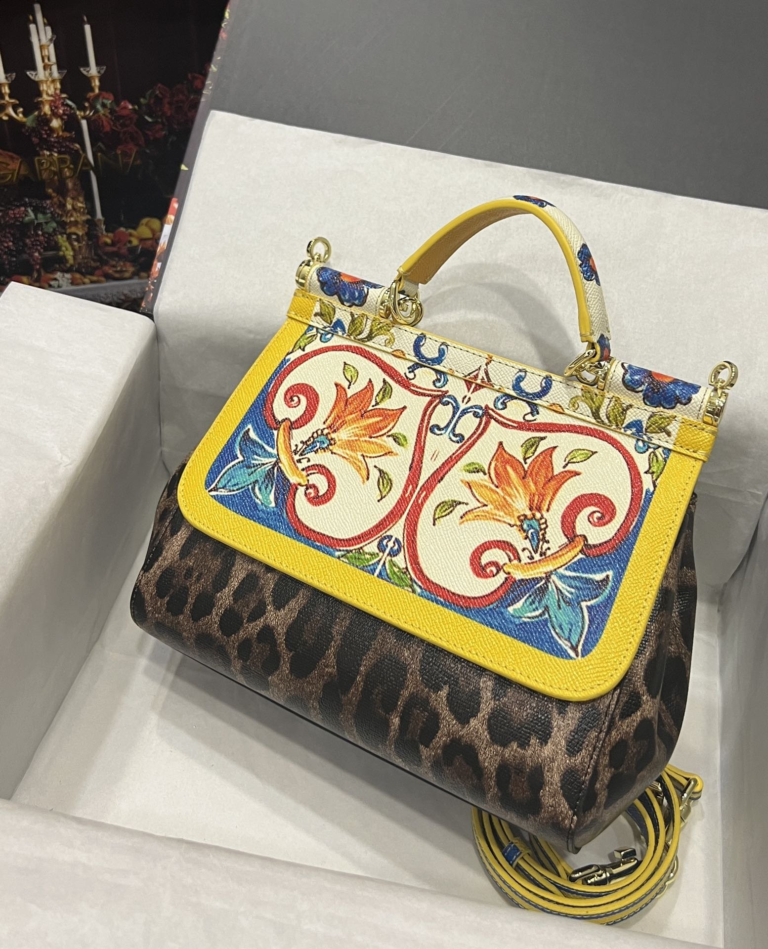 Dolce & Gabbana 25 Sicily Bag in Color Printing