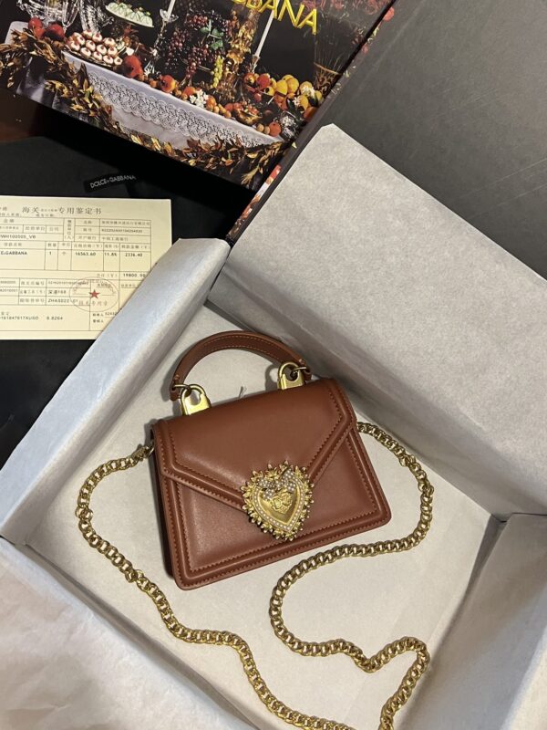 Dolce & Gabbana Heart Bow Chain Handbag