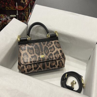Dolce & Gabbana 25 Sicily Bag in Leopard Printing