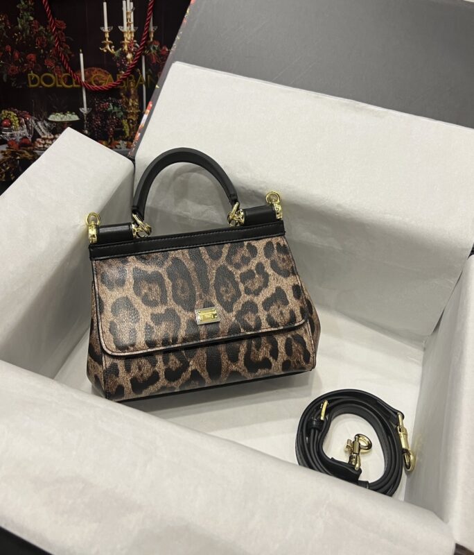 Dolce & Gabbana 25 Sicily Bag in Leopard Printing