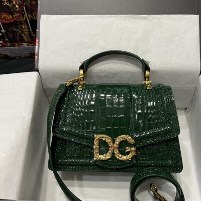 Dolce & Gabbana 27 Amore Bag in Crocodile Pattern