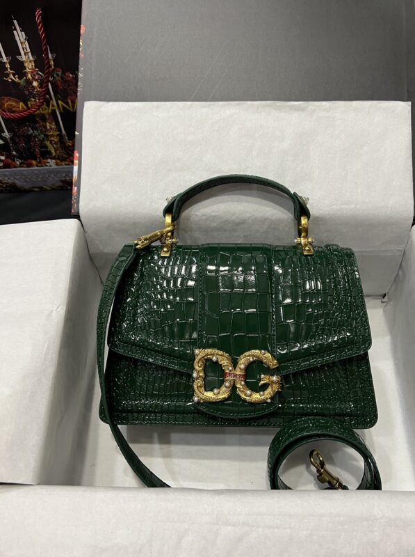 Dolce & Gabbana 27 Amore Bag in Crocodile Pattern