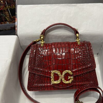 Dolce & Gabbana 27 Amore Bag in Crocodile Pattern