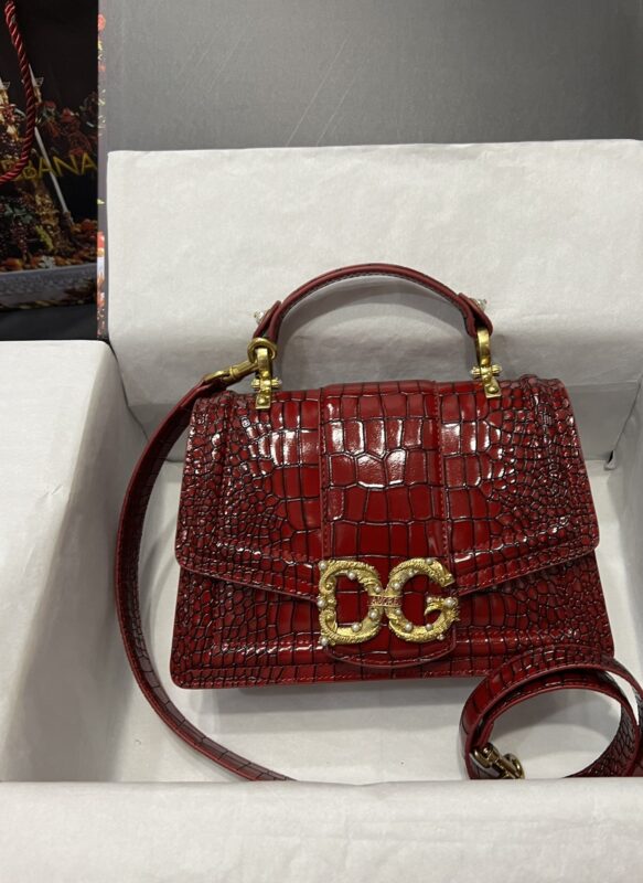 Dolce & Gabbana 27 Amore Bag in Crocodile Pattern