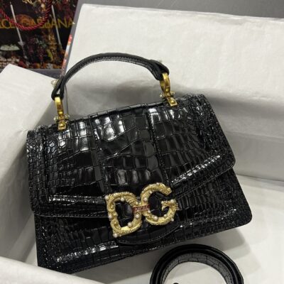 Dolce & Gabbana 27 Amore Bag in Crocodile Pattern