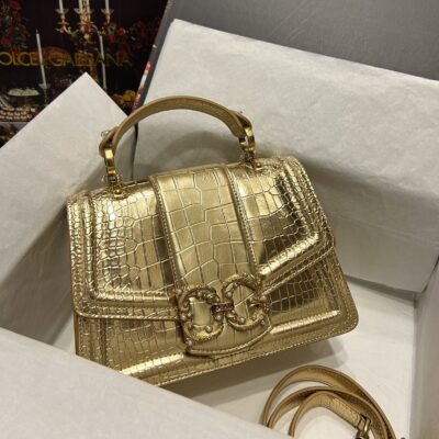 Dolce & Gabbana 27 Amore Bag in Crocodile Pattern