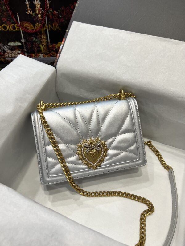 Dolce & Gabbana Heart Buckle Chain Bag