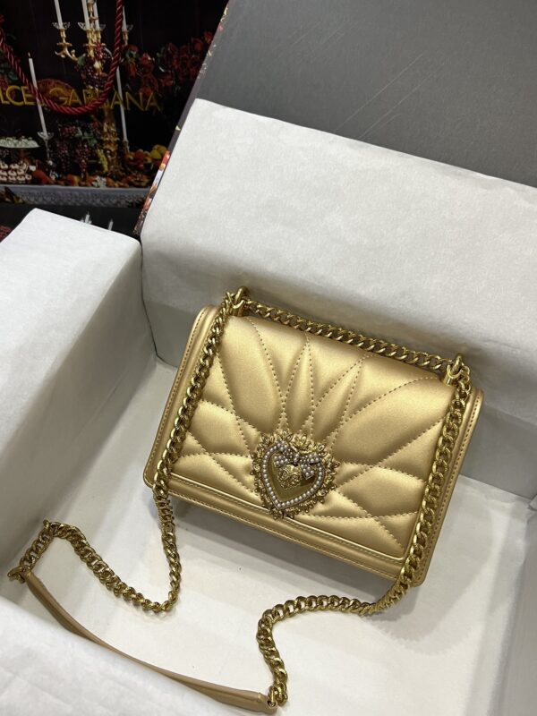 Dolce & Gabbana Heart Buckle Chain Bag