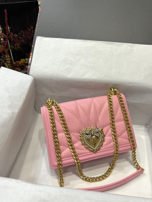 Dolce & Gabbana Heart Buckle Chain Bag