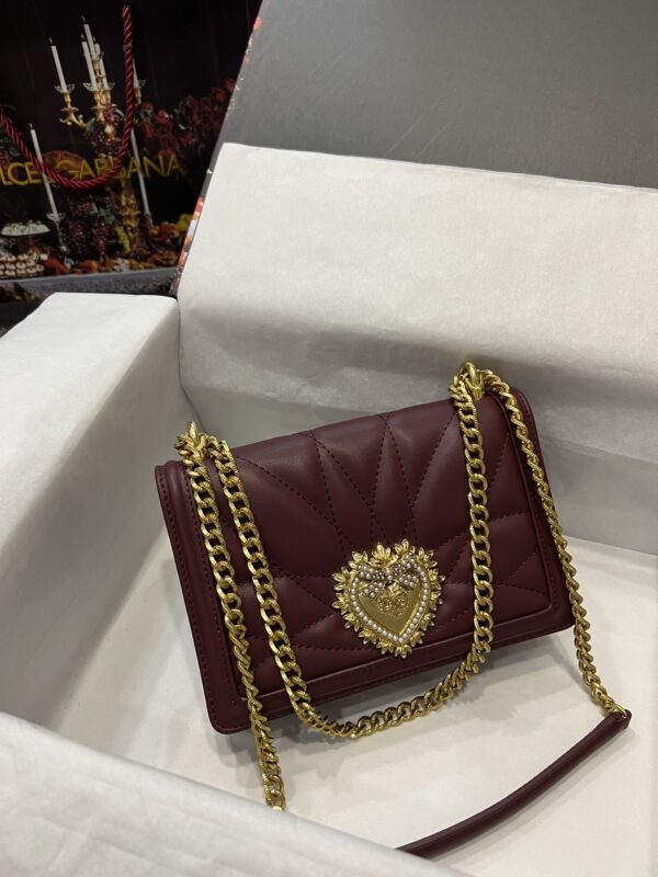 Dolce & Gabbana Heart Buckle Chain Bag