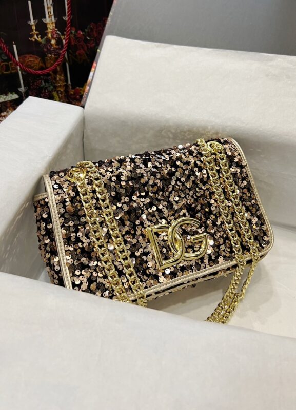Dolce & Gabbana DG Logo Sequin Bag