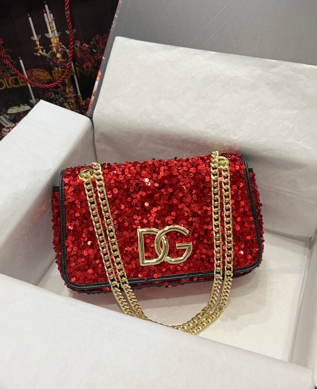 Dolce & Gabbana DG Logo Sequin Bag