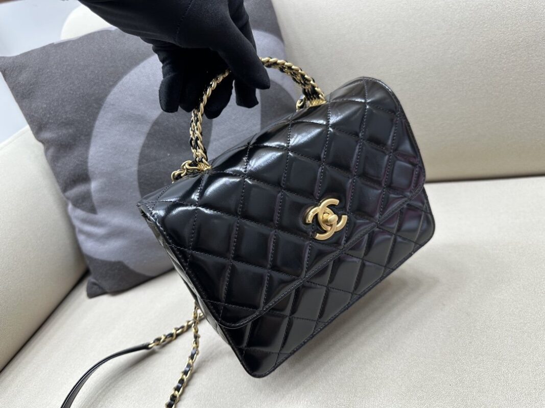 Chanel 23 SS Metal Letter Handle Flap Bag