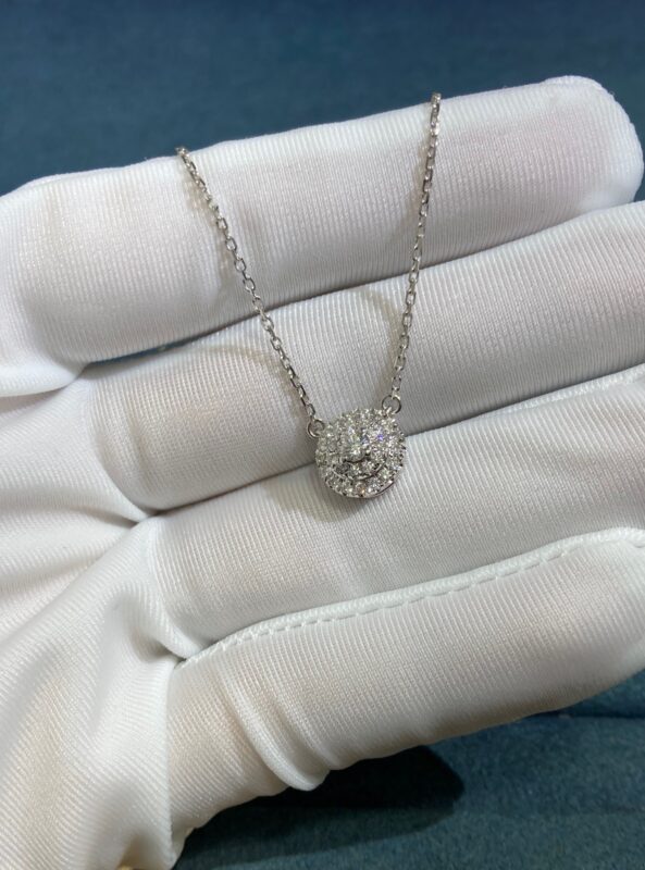 Full Diamond Necklace, White Gold