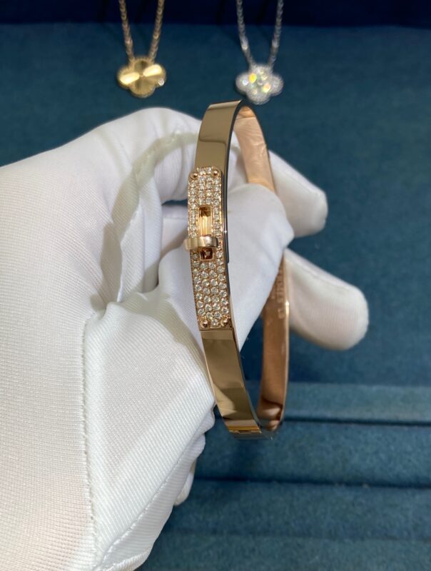 Kelly Bracelet with Diamonds, Rose Gold