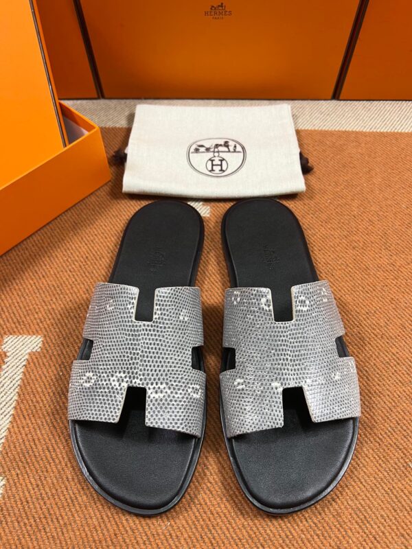 Hermes Izmir Sandals in Primary Lizard Leather