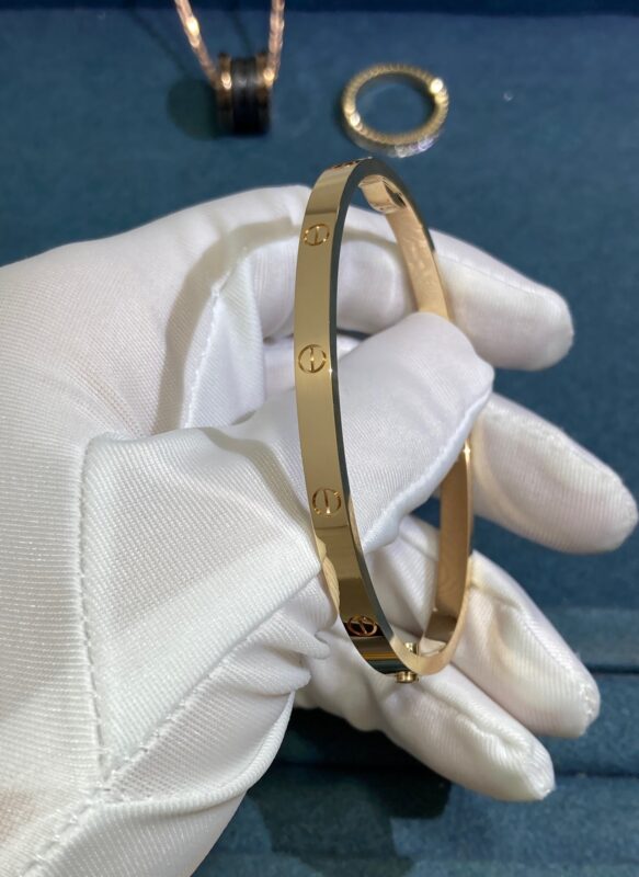Cartier Narrow Screw Bracelet without Diamonds, Yellow Gold