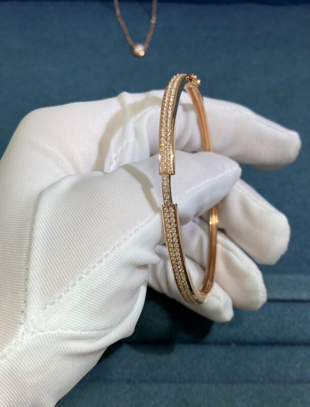 Bracelet with Diamonds, Rose Gold