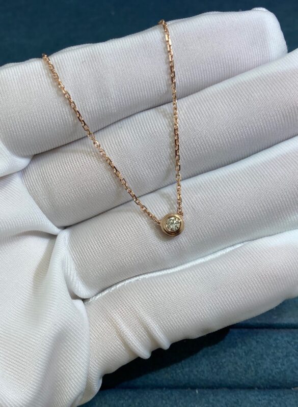 UFO Necklace, Rose Gold