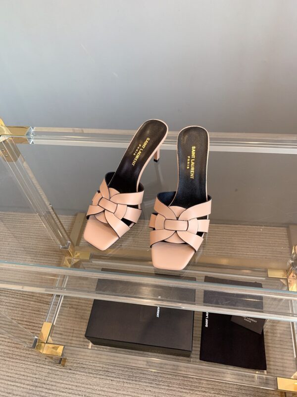 YSL New High-Heeled Slippers