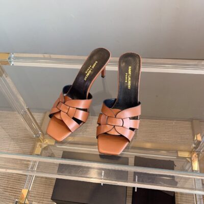 YSL New High-Heeled Slippers