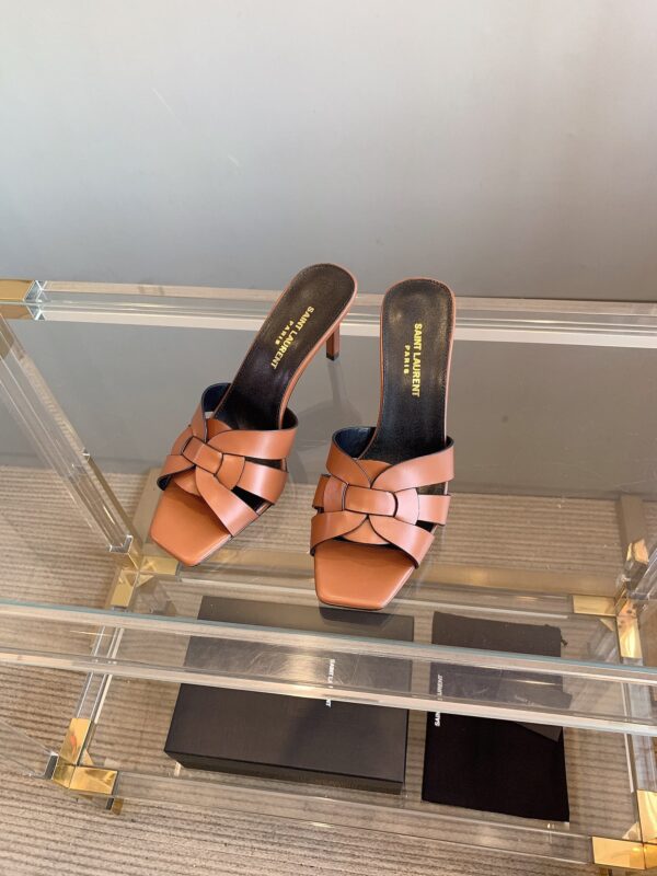 YSL New High-Heeled Slippers