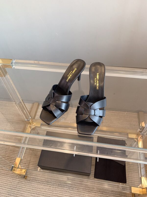 YSL New High-Heeled Slippers
