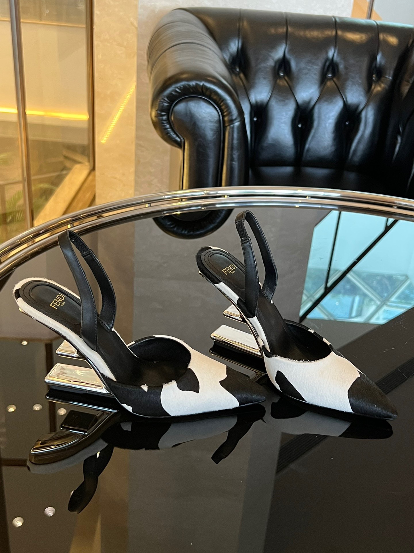 Fendi Slingback High Heels - Image 7