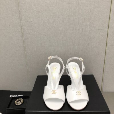 Chanel High Heel Slippers