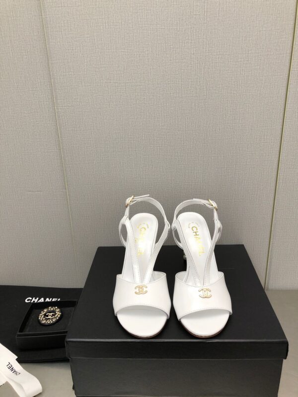 Chanel High Heel Slippers