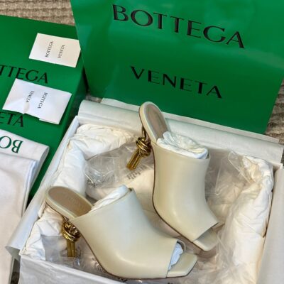 Bottega Veneta Heel Leather Sandals