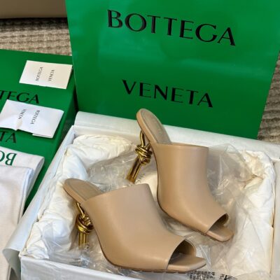 Bottega Veneta Heel Leather Sandals
