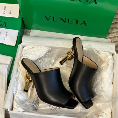 Bottega Veneta Heel Leather Sandals