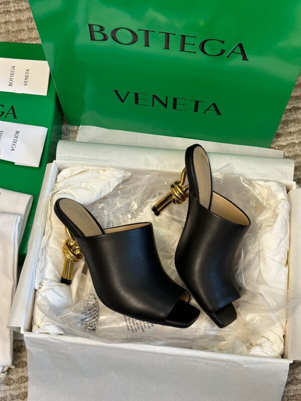 Bottega Veneta Heel Leather Sandals