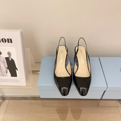 Prada Retro Middle Heel Sandals