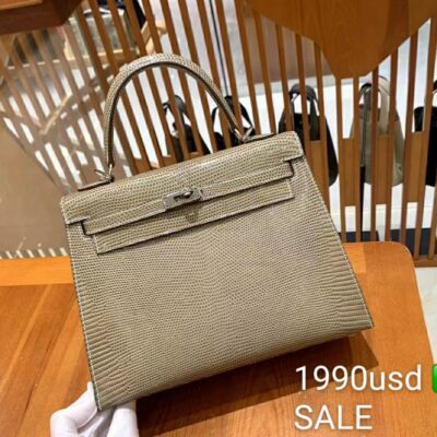 Kelly 25 in Gris Tourterelle Lizard