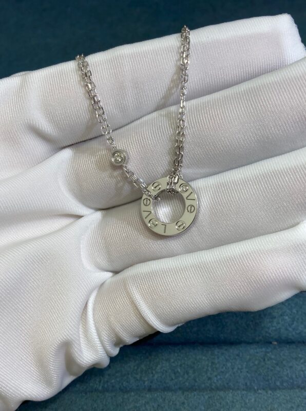 Cartier Pie Necklace, White Gold