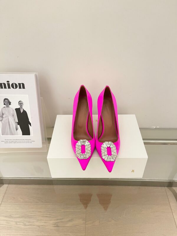 Amina Muaddi Rhinestone High-Heel