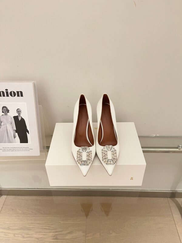 Amina Muaddi Rhinestone High-Heel