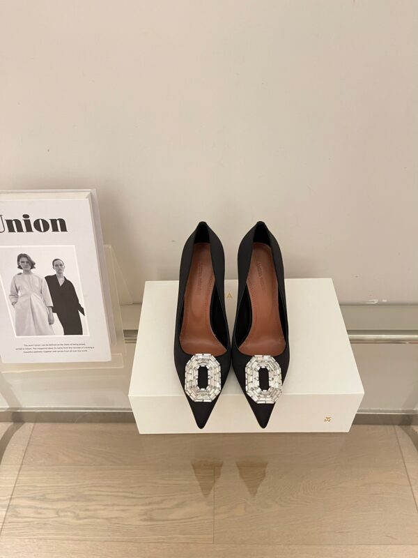 Amina Muaddi Rhinestone High-Heel