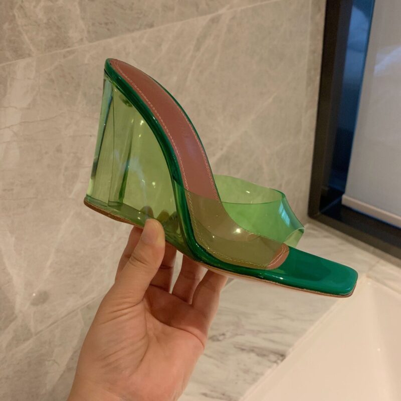 Amina Muaddi Transparent High-Heel