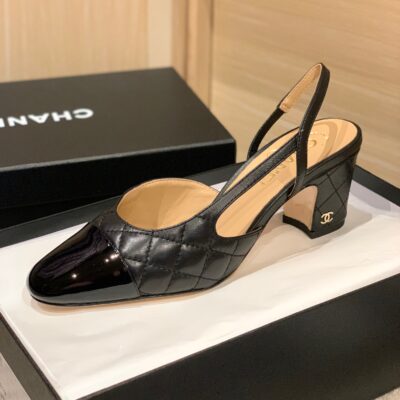 Chanel Slingback Heel Sandals