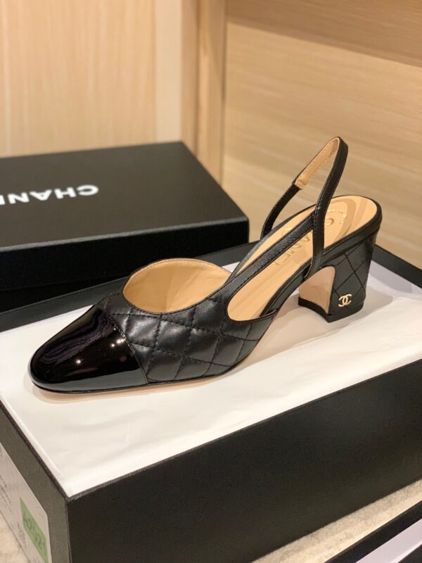 Chanel Slingback Heel Sandals