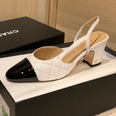 Chanel Slingback Heel Sandals